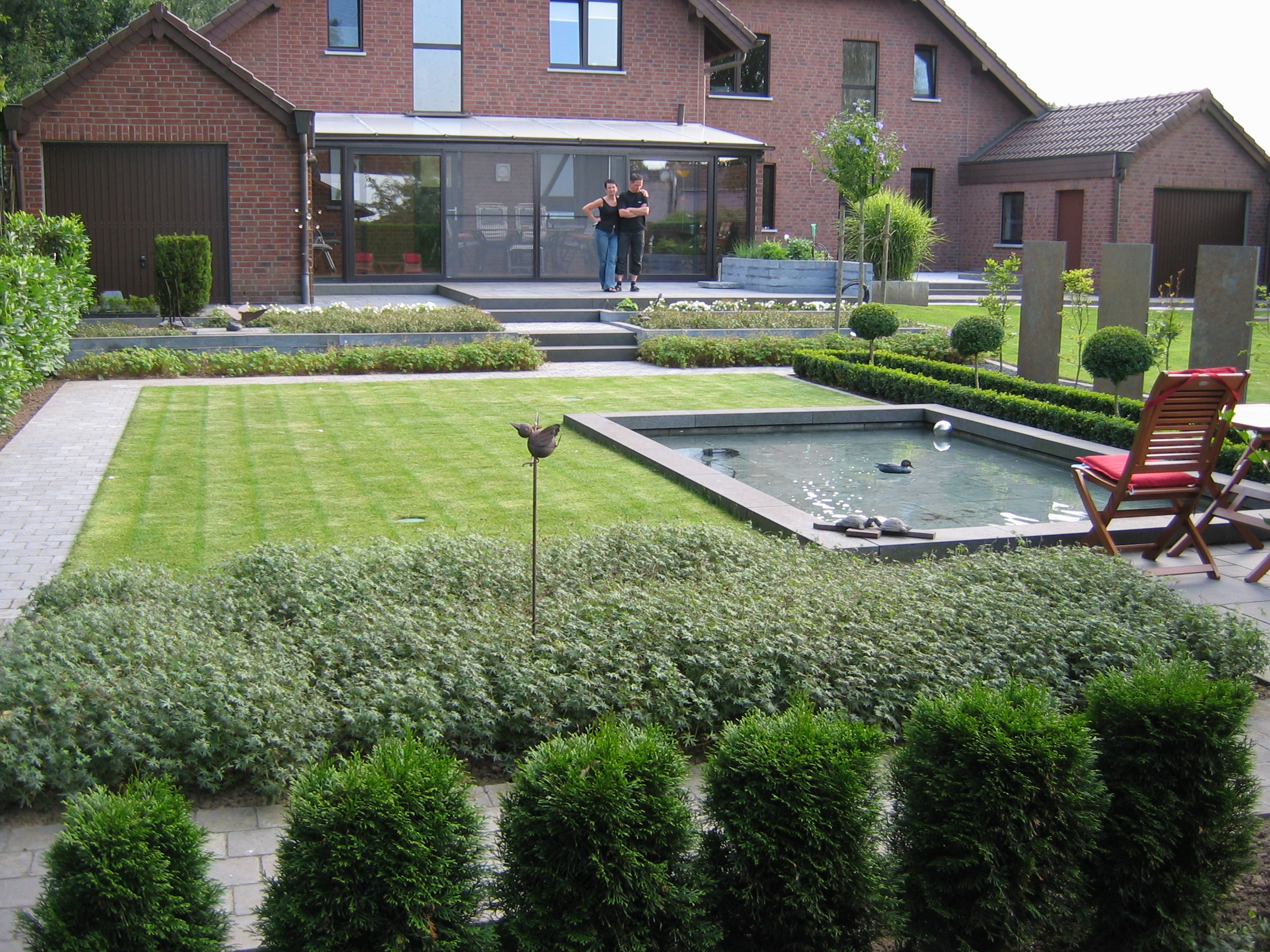 Blick über das Wasserbecken