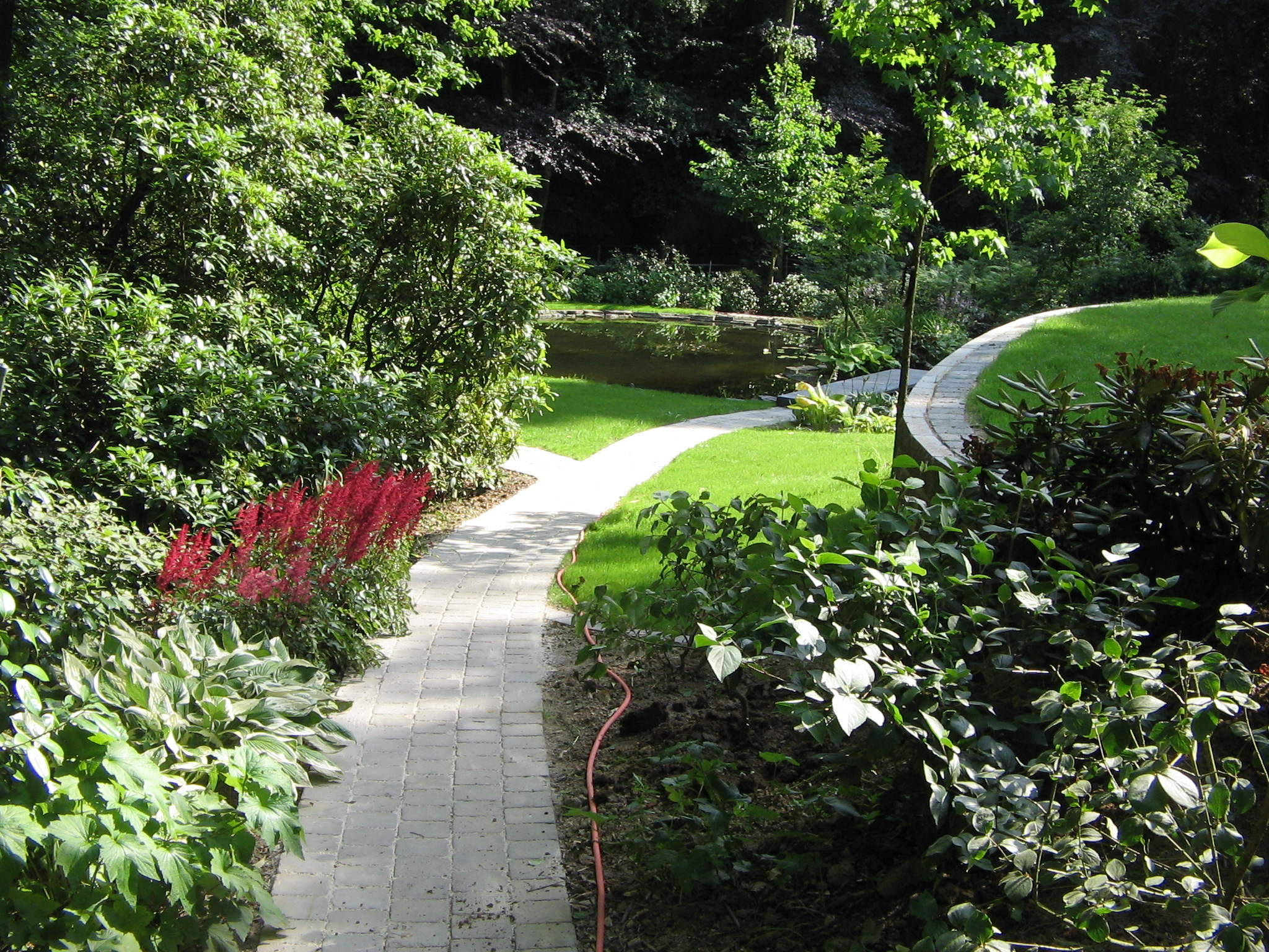 behindertengerechter Zugang zum Schwimmteich