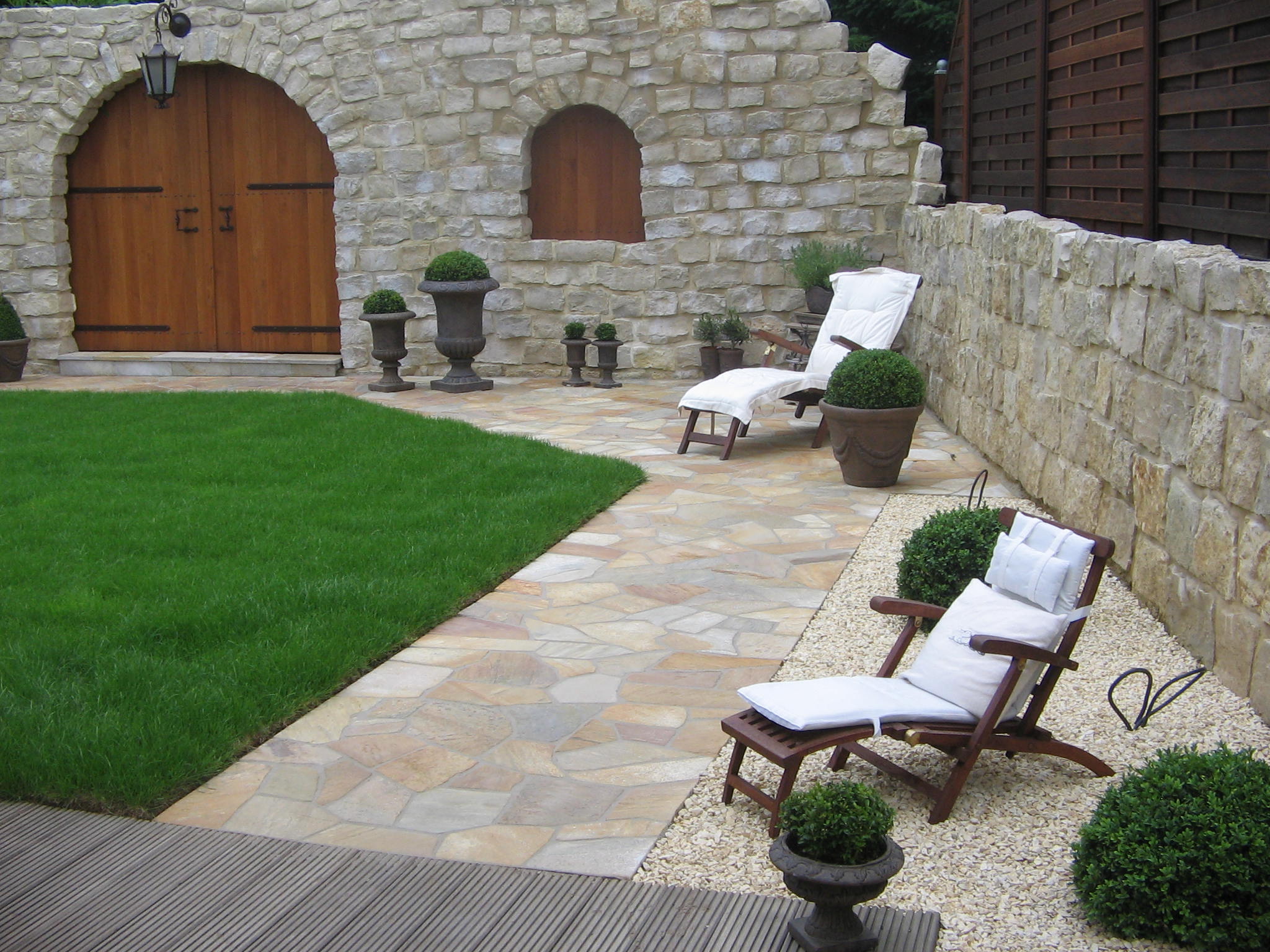 geschützter Sonnenplatz