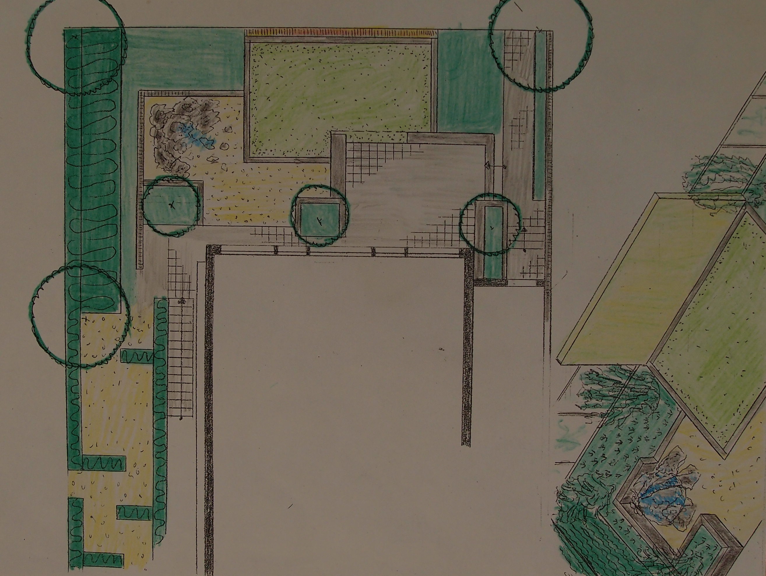 kleiner Stadtgarten mit Sichtschutz